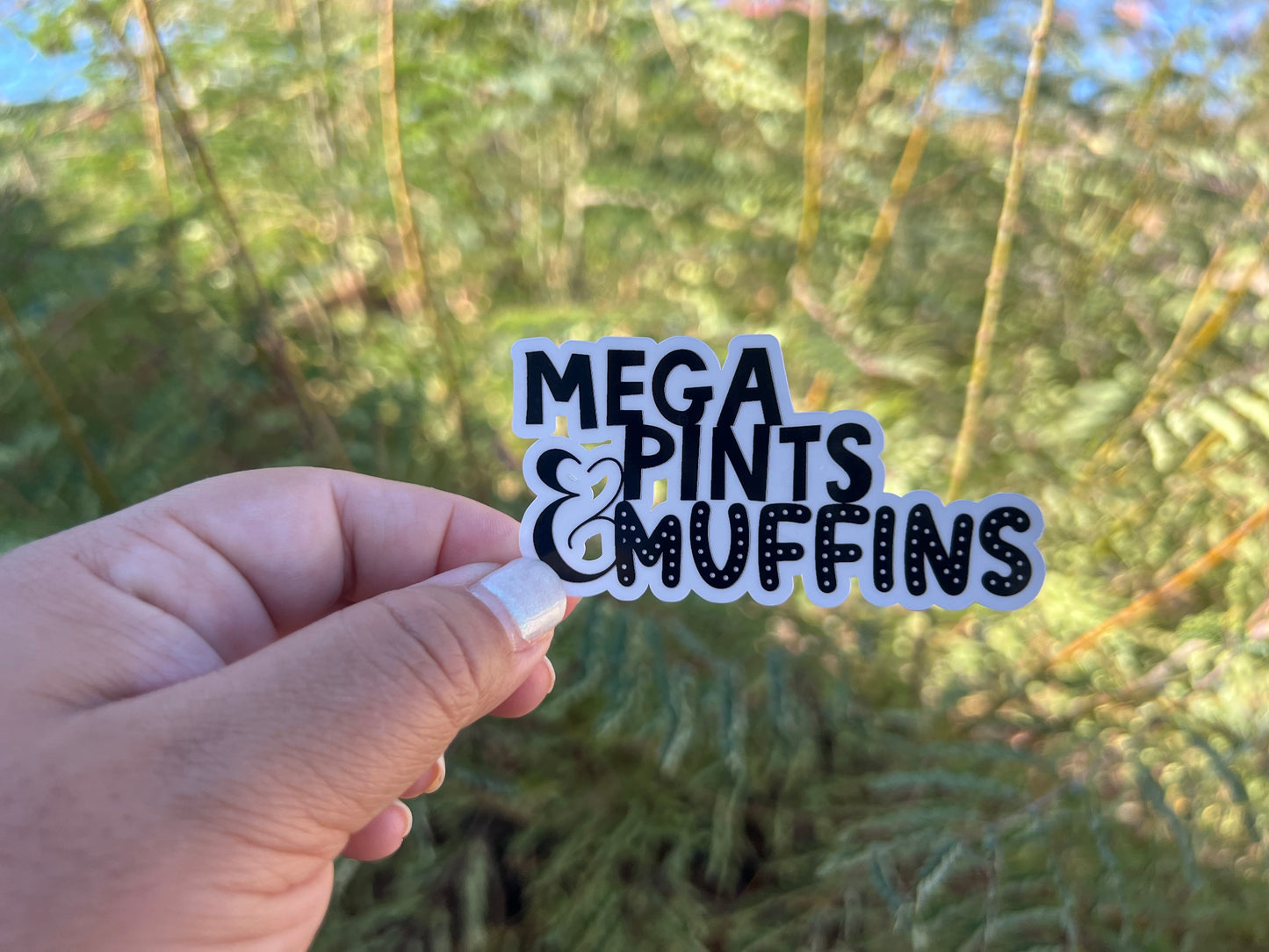 Mega Pints & Muffins Johnny Depp - Waterproof Sticker