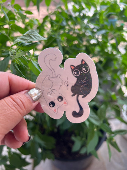 Ying Yang Cats - Waterproof Sticker