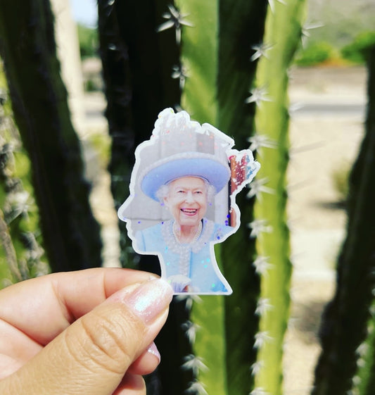 Queen Elizabeth - Waterproof Sticker