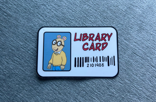 Arthur library card - Waterproof Sticker