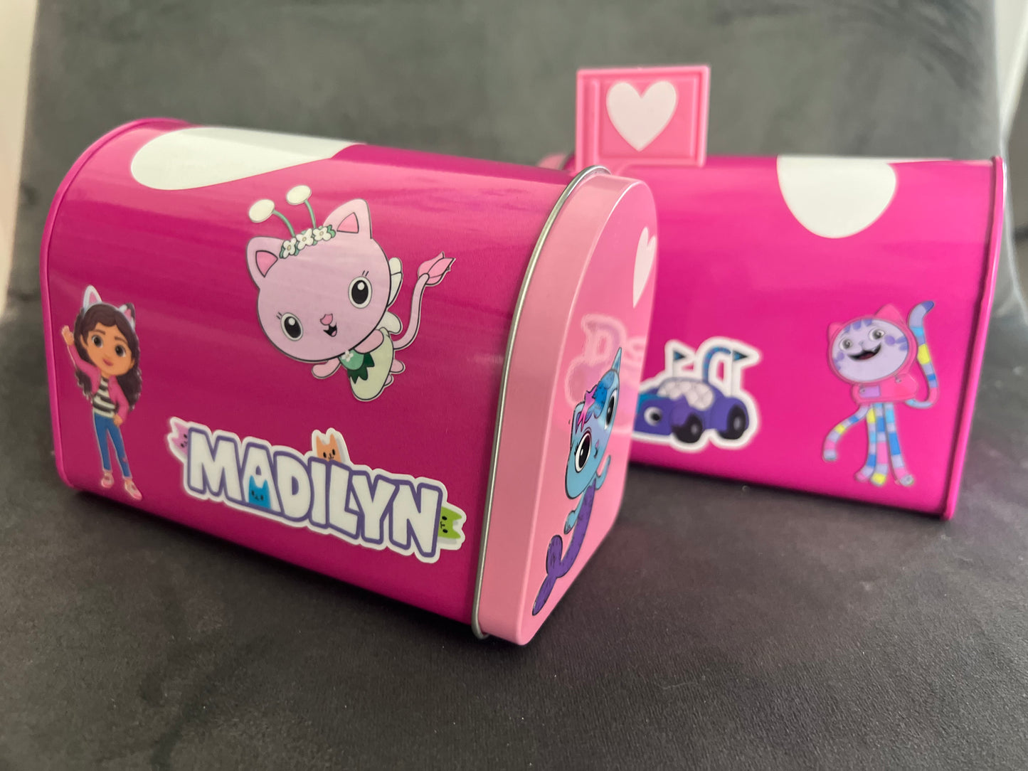 Gabby Dollhouse INSPIRED Kids Tin Mailbox