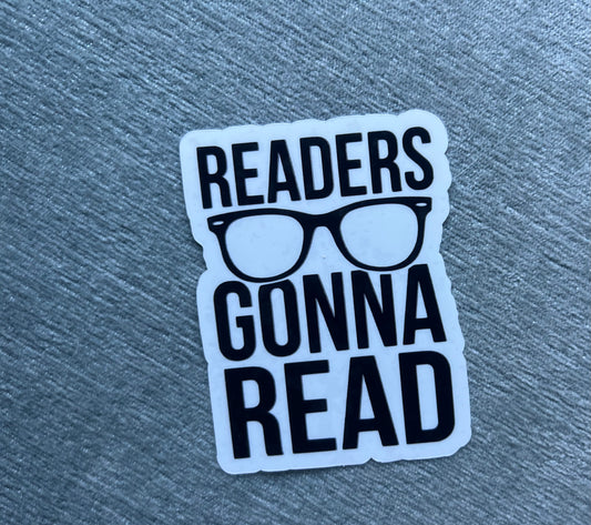 Readers Gonna Read - Waterproof Sticker