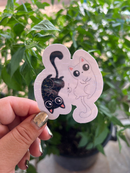 Ying Yang Cats - Waterproof Sticker