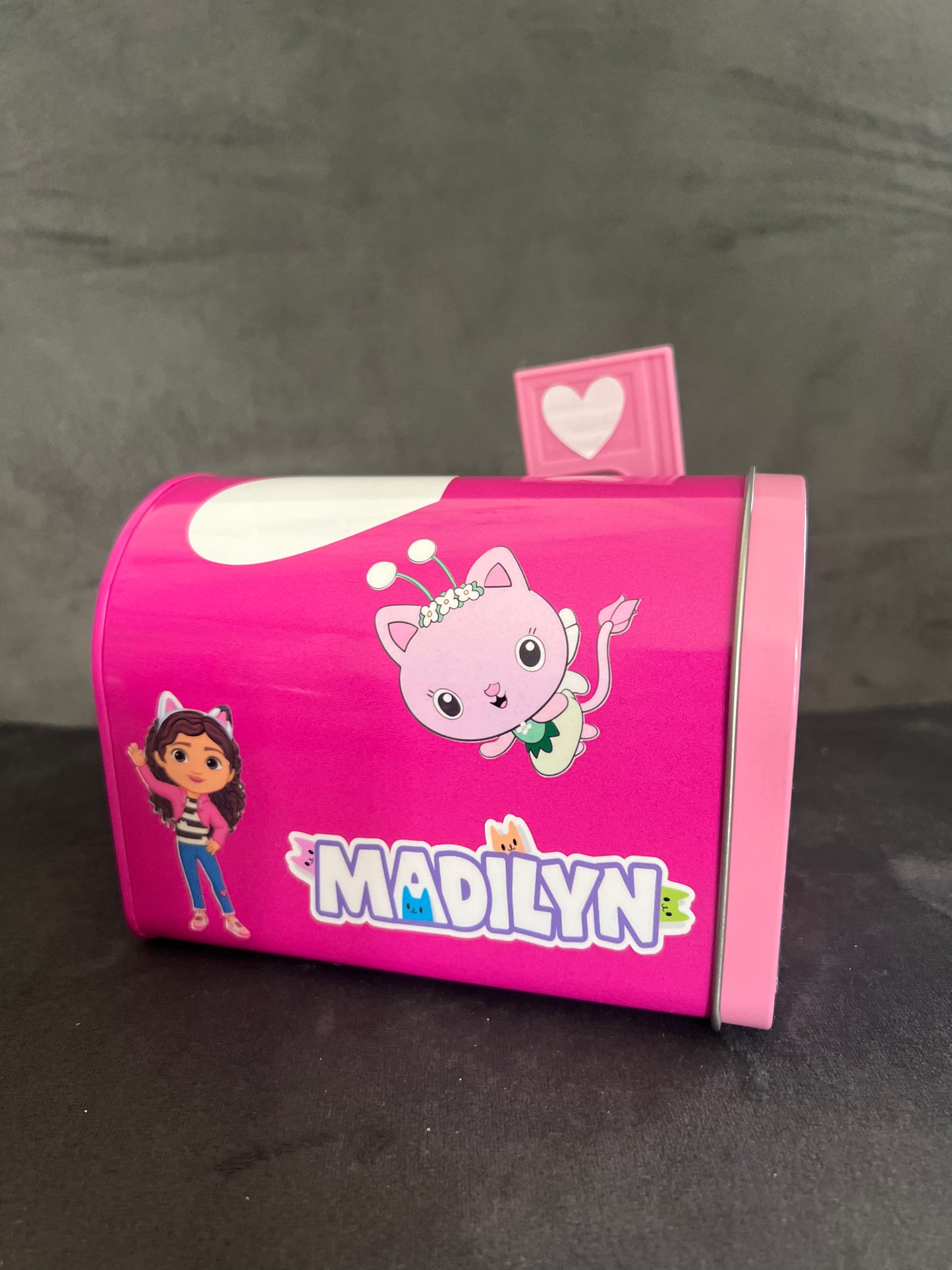 Gabby Dollhouse INSPIRED Kids Tin Mailbox