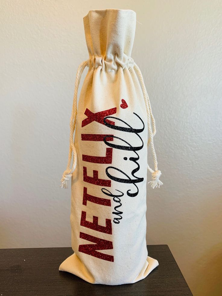 Netflix and Chill Wine Bags