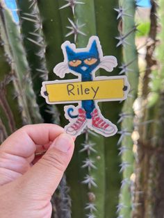 Pete the Cat Personalized - Waterproof Sticker