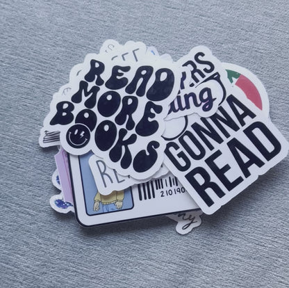 Tea Blanket Couch Reading - Waterproof Sticker