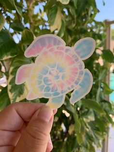 Tie Dye Sea Turtle - Waterproof Sticker